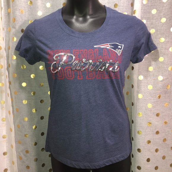 NFL New England Patriots sequins shirt M - Picture 2 of 3